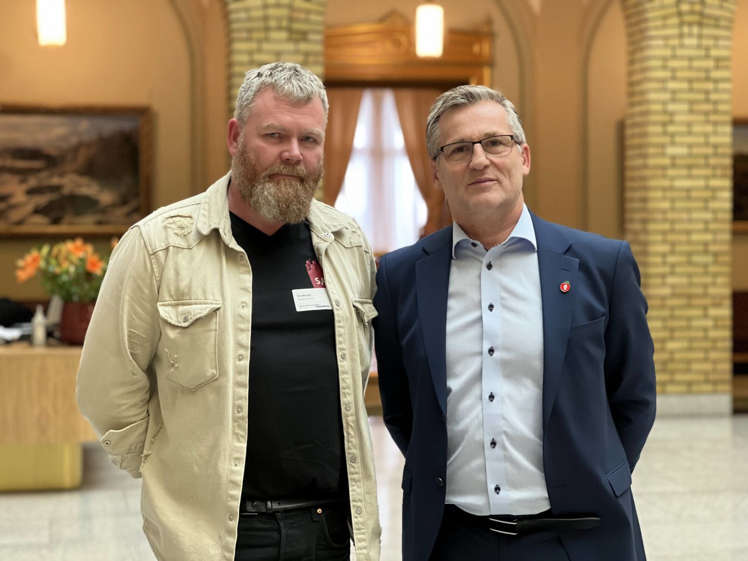 Dagfinn Henrik Olsen og Raymond Midtgård Foto: Rebecca Bjerga